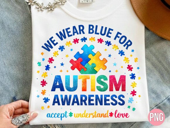 Autism Awareness Puzzle Heart PNG for Creators
