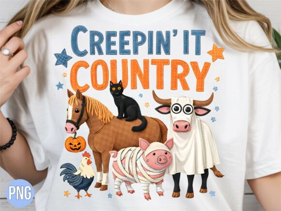 Bringing Rustic Spooky Vibes to Life with the Creepin It Country Halloween Farm PNG