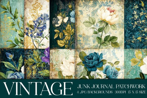 Elevate Designs with Vintage Patchwork Textures
