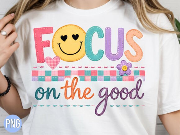 Elevate Your Brand with the Focus on the Good Smiley Face PNG Shirt Design