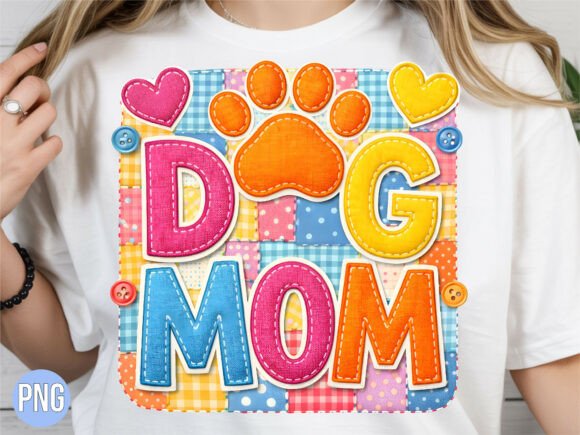 Elevate Your Dog Mom Style with a Unique Patchwork Paw Print Design