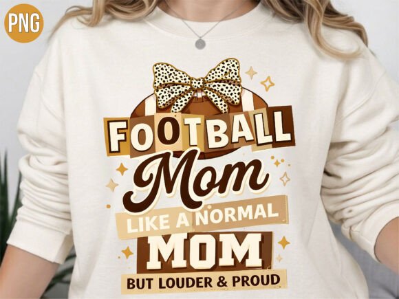 Integrating the Football Mom Loud Proud Leopard PNG into Your Creative Workflow