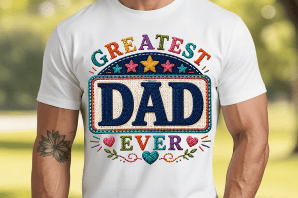 Integrating the Greatest Dad Ever Retro T-shirt PNG into Your Creative Workflow