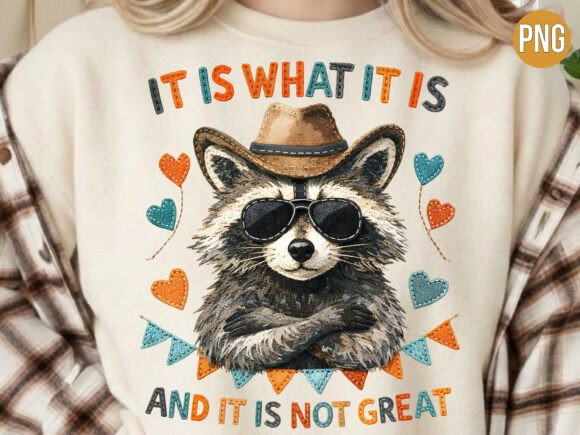 It Is What It Is Funny Raccoon PNG