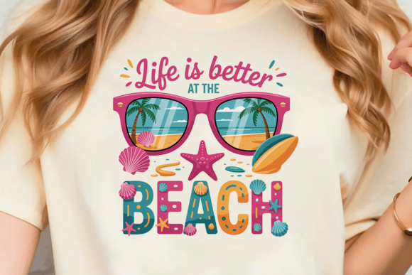 Life is Better at the Beach PNG for Creative Projects