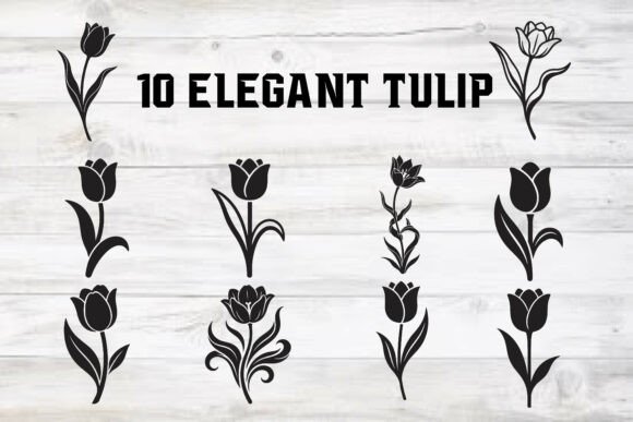 Unlock Timeless Beauty with the Elegant Tulip SVG Bundle