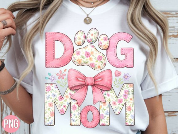 Unlocking Creative Potential with the Dog Mom Floral Paw Bow Patchwork PNG